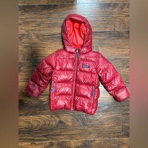 Patagonia Cherry Red Puffer Jacket Size 4T